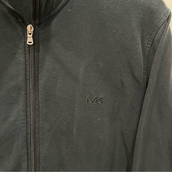 Michael Kors Men’s Full Zip Black Sweater Large - Picture 4 of 9